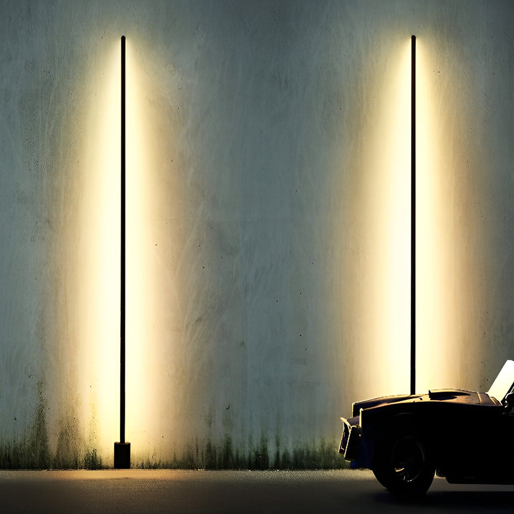 Slim Linear Light Bar Garden Lamp, Stainless Steel Path Light 17