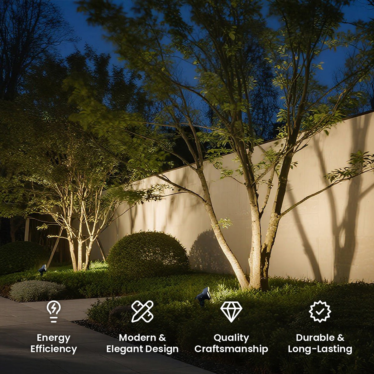Low Voltage Garden Spike Light: energy efficiency, modern and elegant design, quality craftsmanship, durable and long-lasting