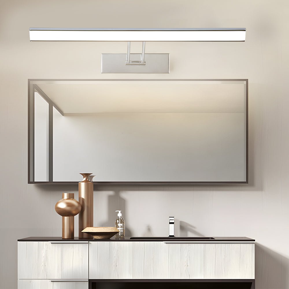 Swivel Head Vanity Light, White Black or Chrome Bath Bar