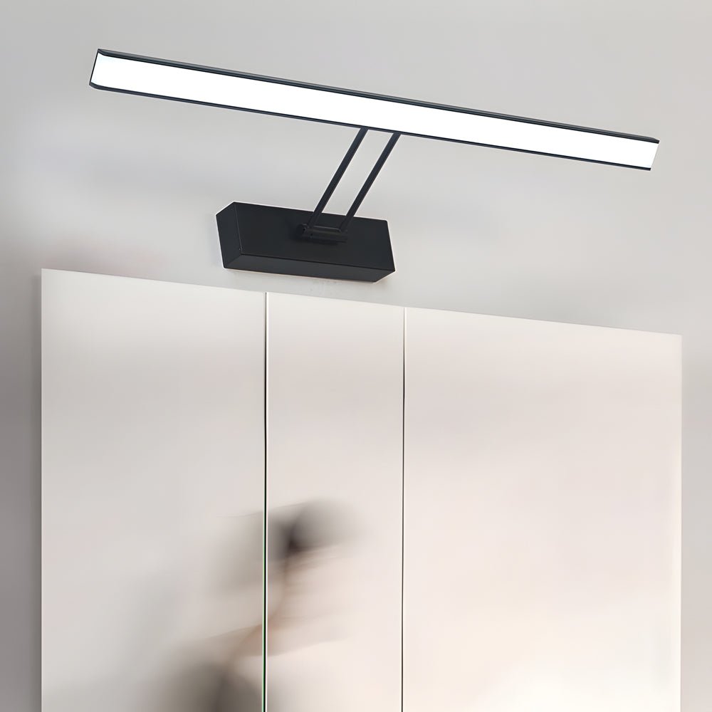 Swivel Head Vanity Light, White Black or Chrome Bath Bar