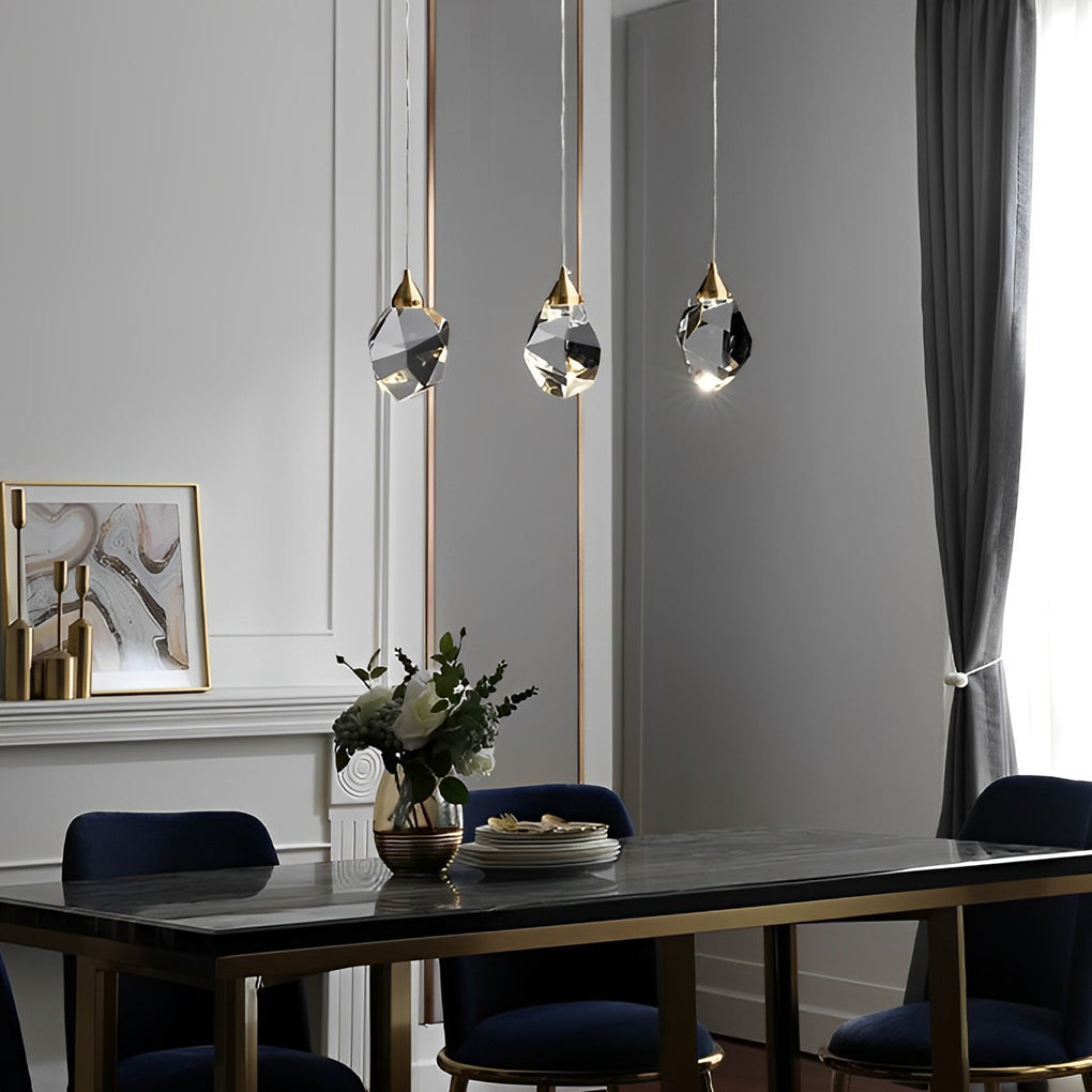 Spiral Crystal Staircase Chandelier, Gold and Crystal LED