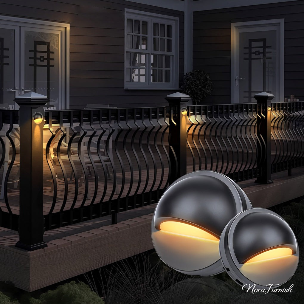 Half Moon Deck Downlight, Low Voltage Wall Mounted Step Light, view 3