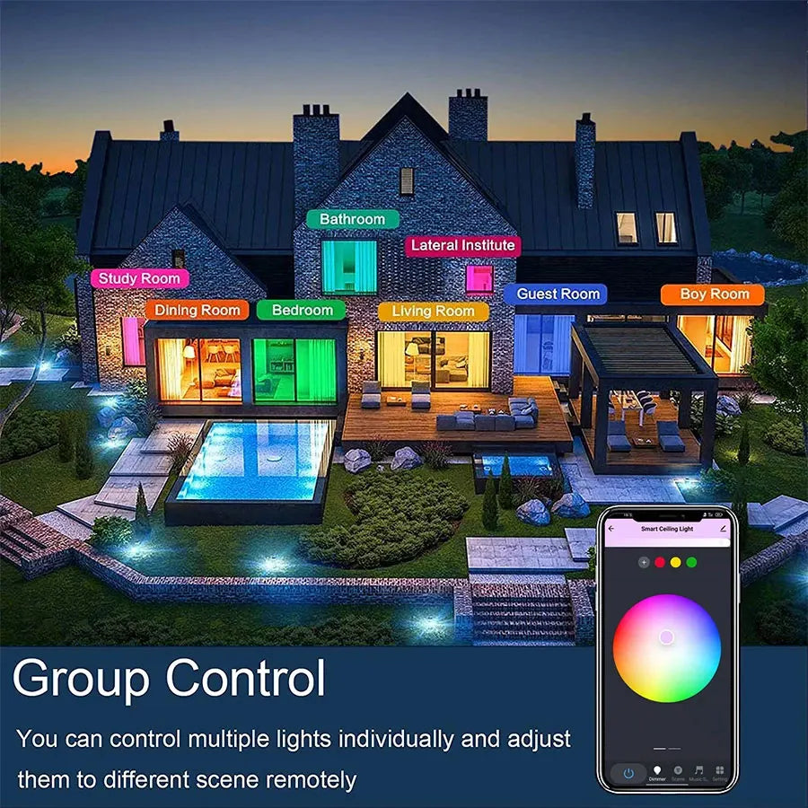 Smart WiFi RGB Circular Ceiling Light