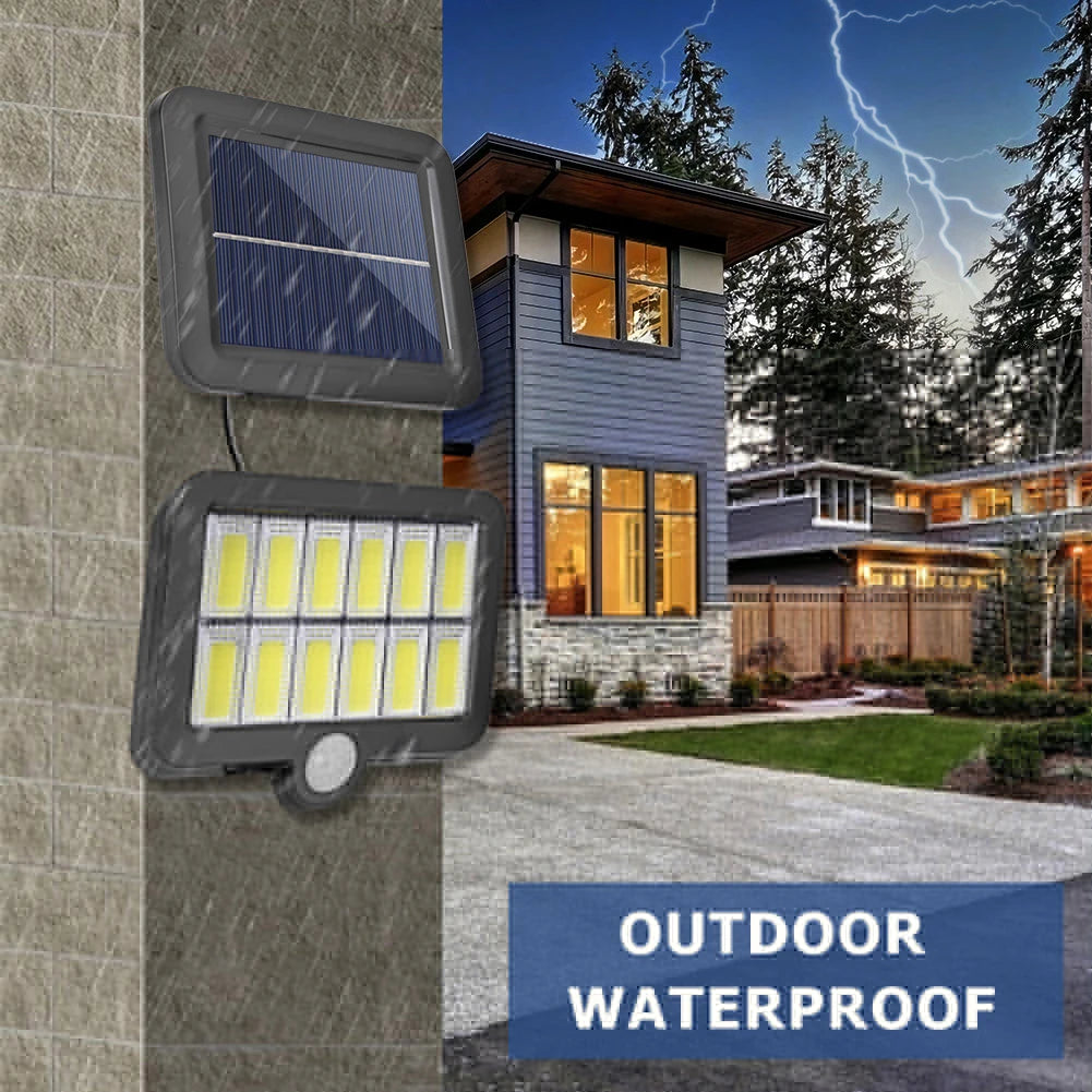 Solar Split Panel Security Wall Light