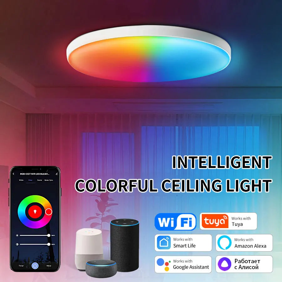 Smart WiFi RGB Circular Ceiling Light