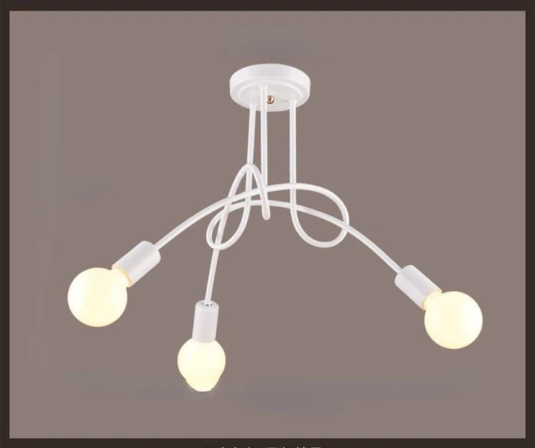 Wrought Iron Retro Cage Chandelier