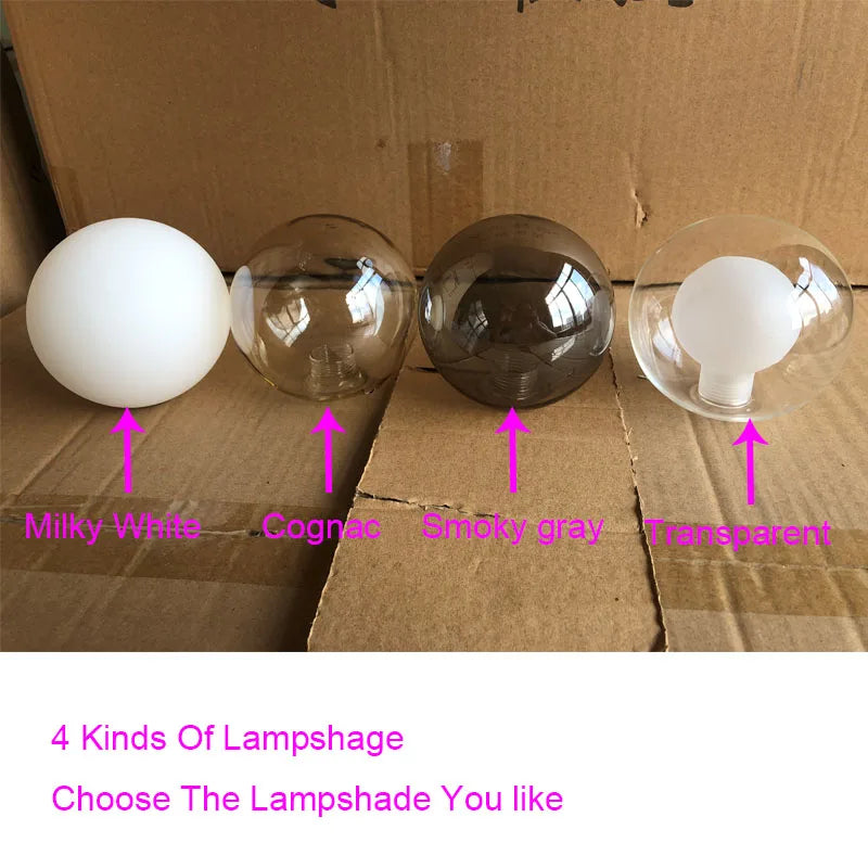 Nordic Gold Glass Ball Linear Pendant
