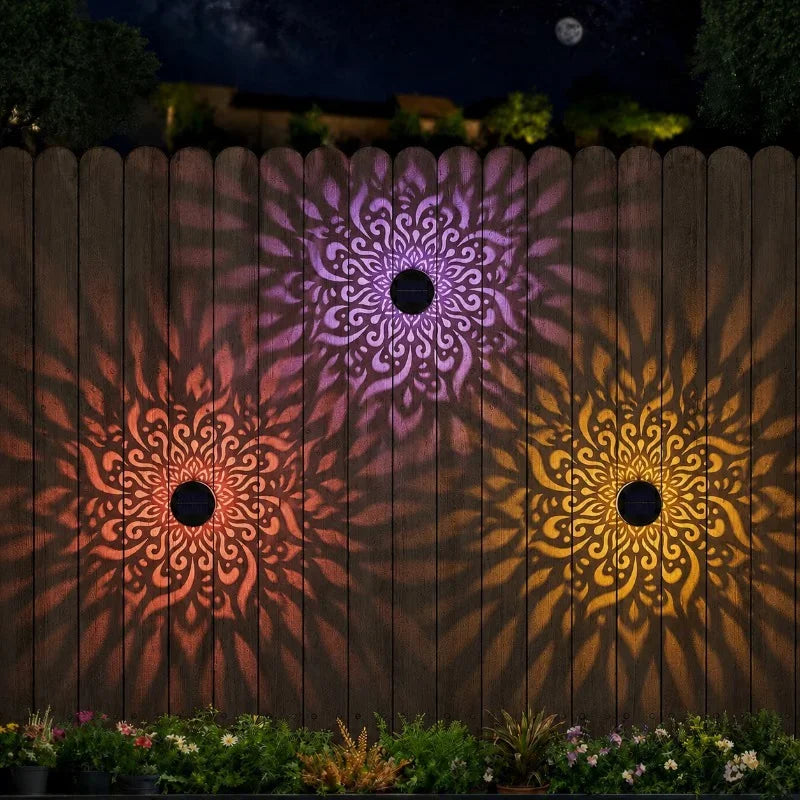 Solar Mandala Projection Wall Light