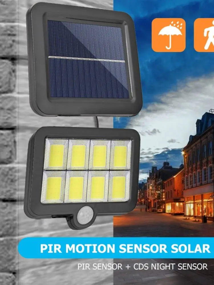 Solar Split Panel Security Wall Light