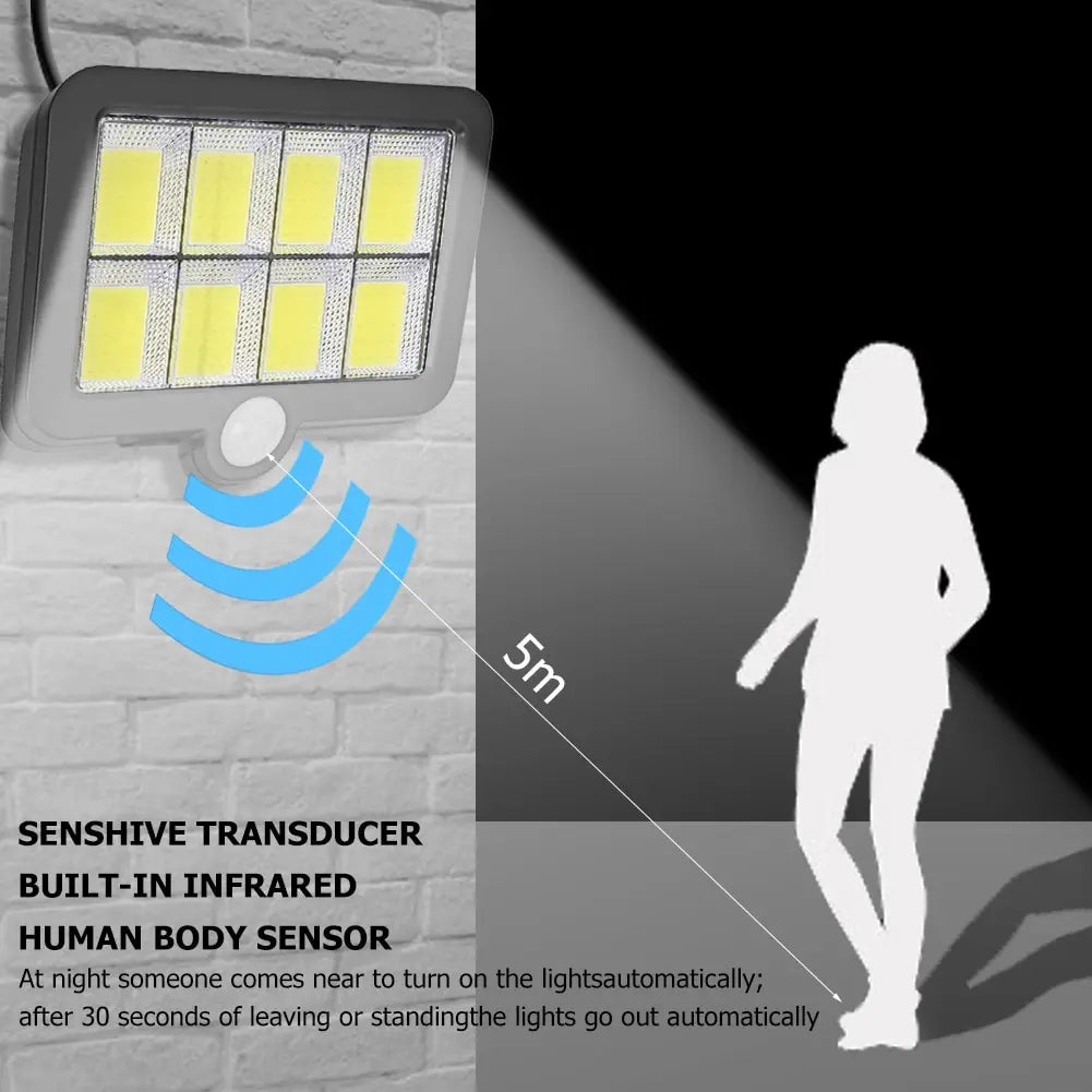 Solar Split Panel Security Wall Light
