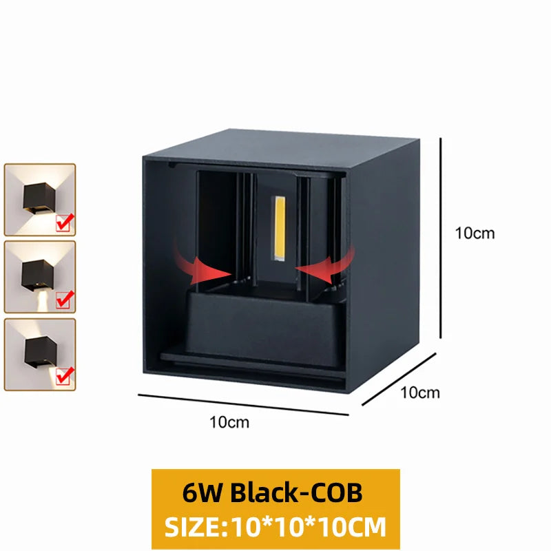 Up Down Aluminum Outdoor Wall Light