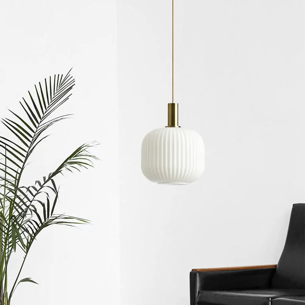 Retro Colored Glass Pendant Light