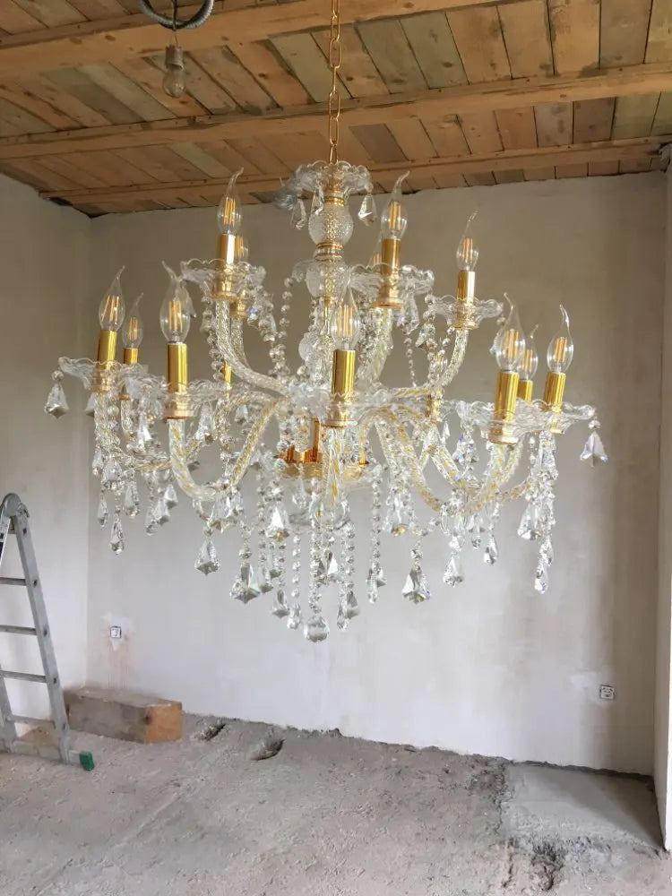 Modern Crystal Led Chandelier Cognic/TR GOLD/Silver K9 Large
