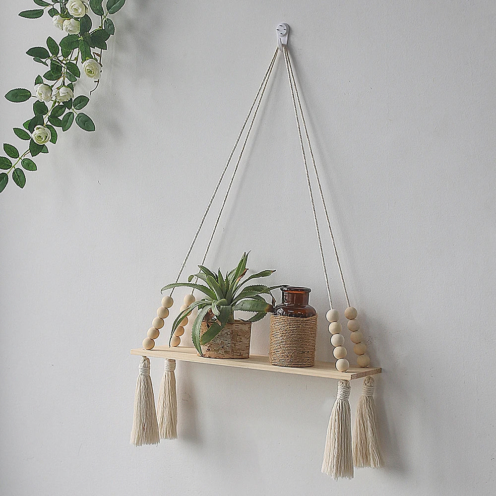 Macrame Wall Hanging Shelf