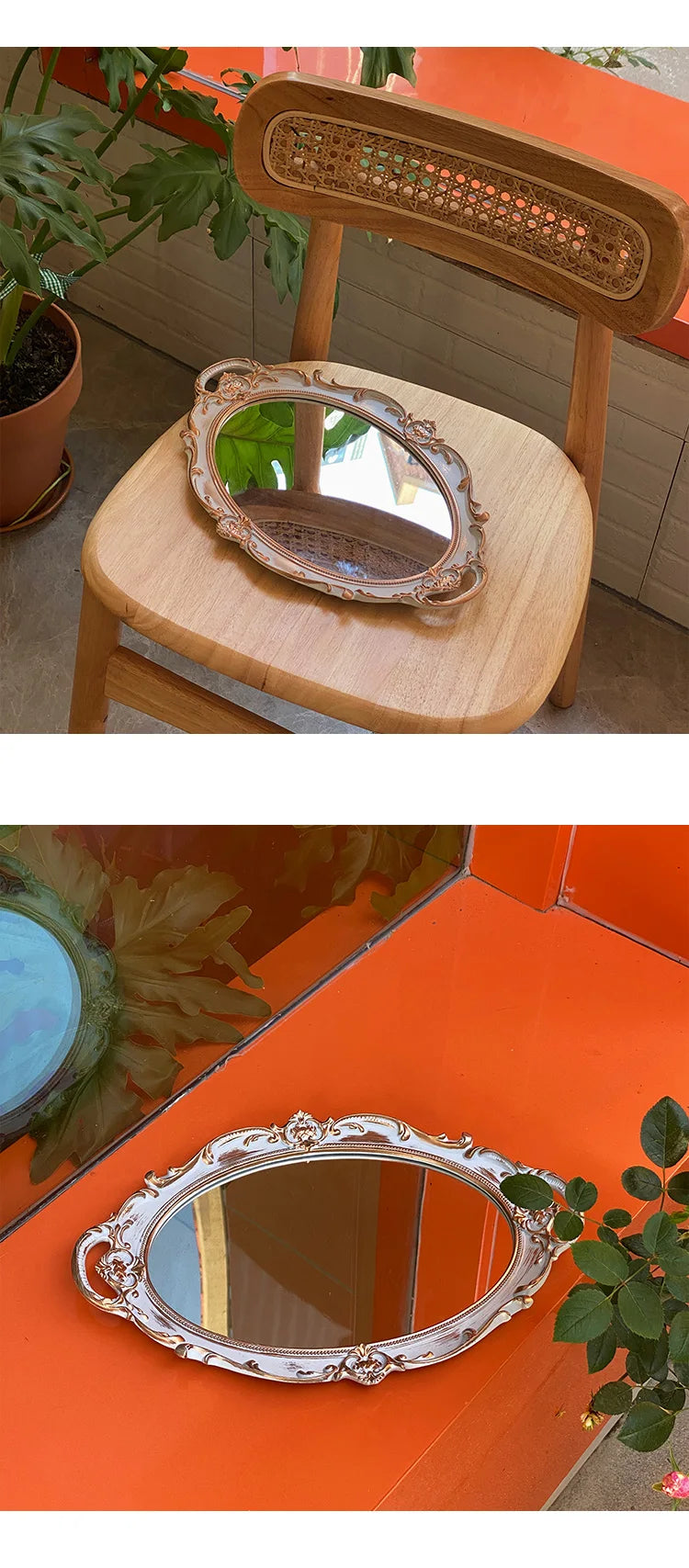 European Oval Decorative Tray