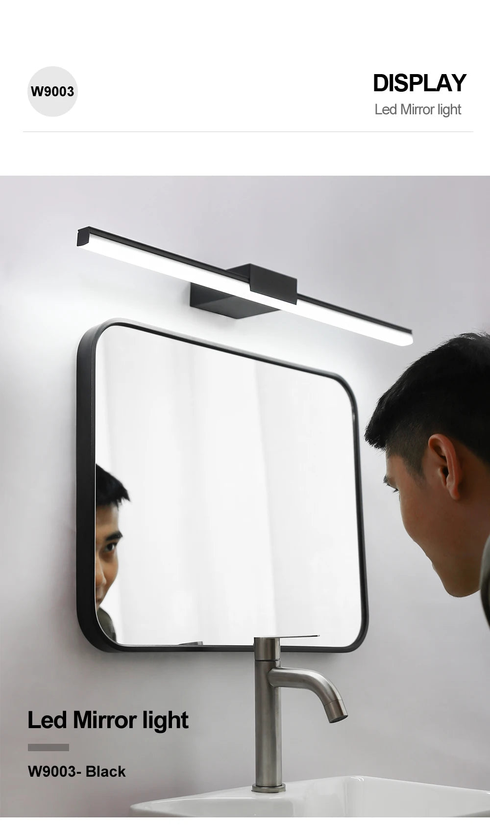 Aluminum LED Vanity Mirror Light