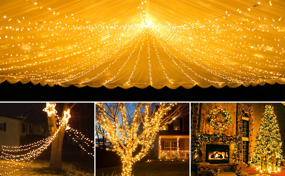 Solar Garden String Lights 8 Modes
