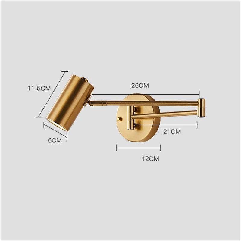 Foldable LED Bedroom Wall Light