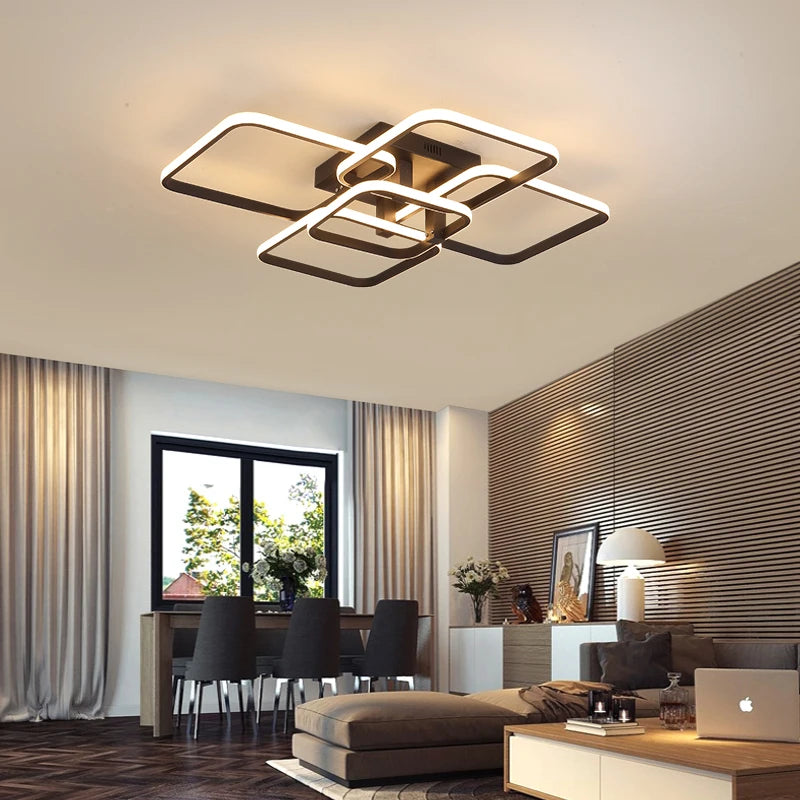 Black and White Modern Ceiling Chandelier