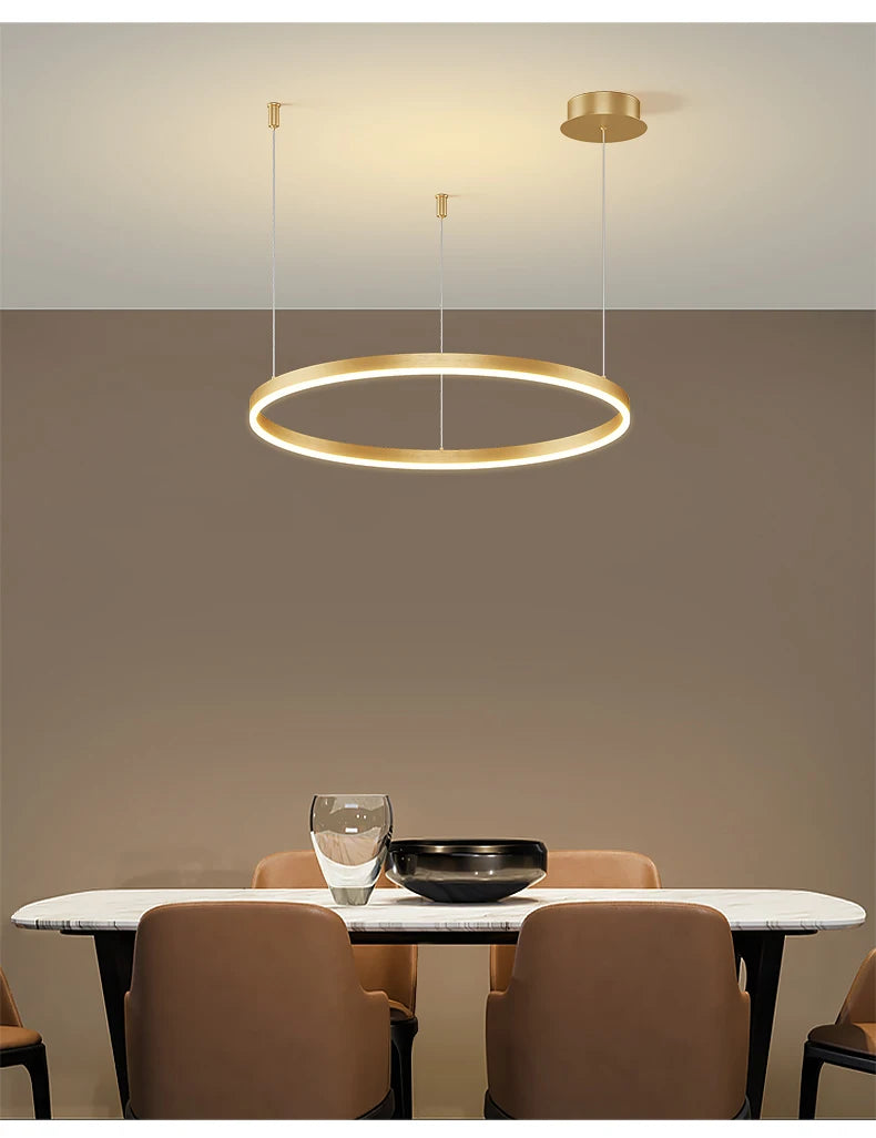 Modern Circular Ring LED Chandelier
