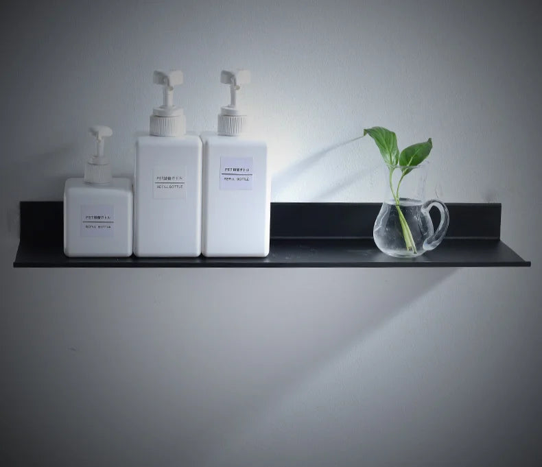Matt Black Bathroom Wall Shelf