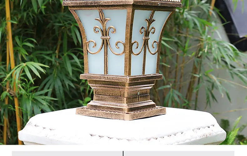 Solar LED Light Outdoor Garden Decoration Column Lamp Waterproof Street