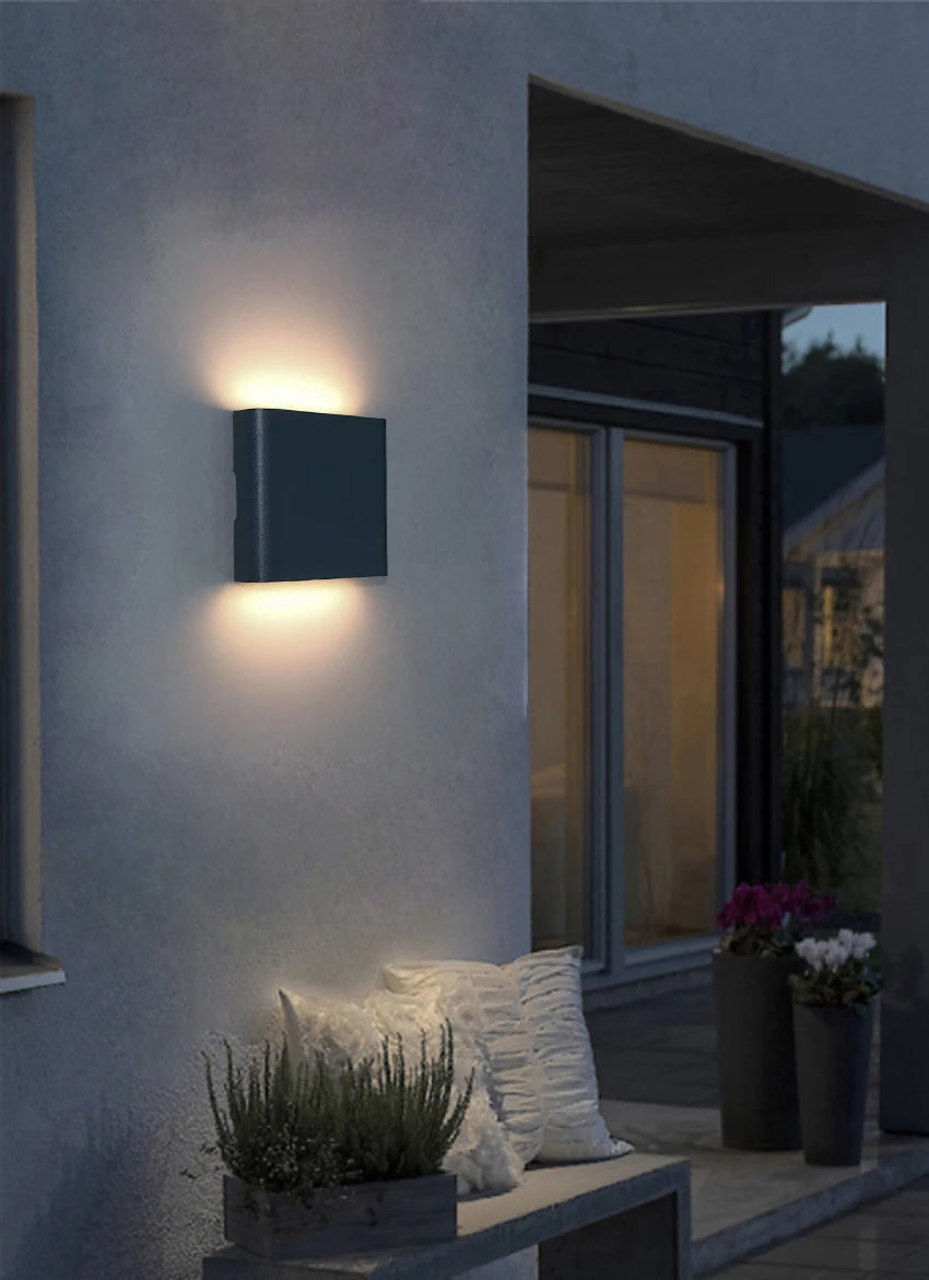 LED Outdoor Waterproof IP65 Wall Light Porch Garden Wall Lamp & Indoor