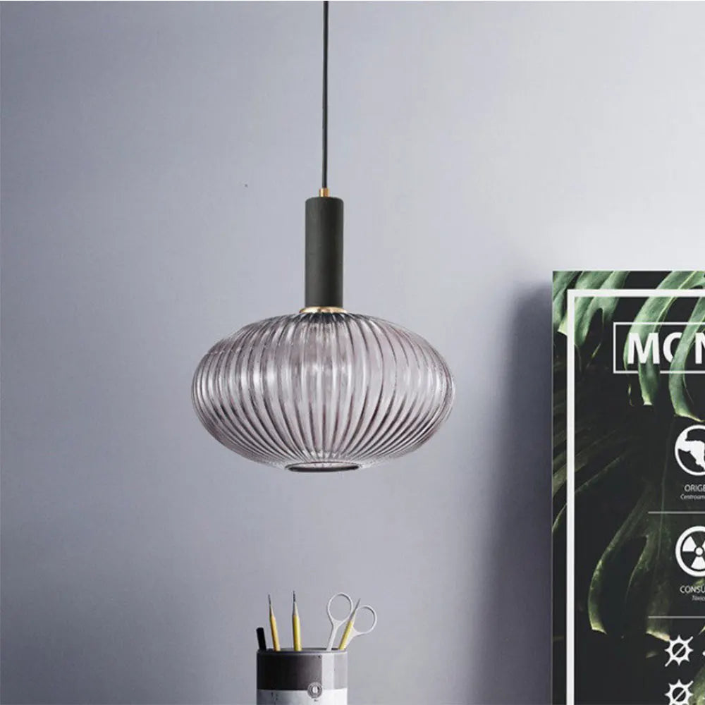 Retro Colored Glass Pendant Light