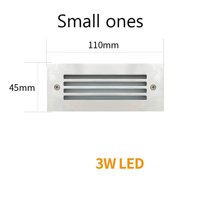 LED Deck Step Light 3W 4W Underground Lamp Recessed Stair Paitio