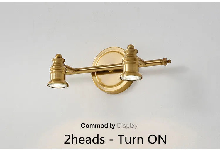 Vintage Bronze Vanity Mirror Light