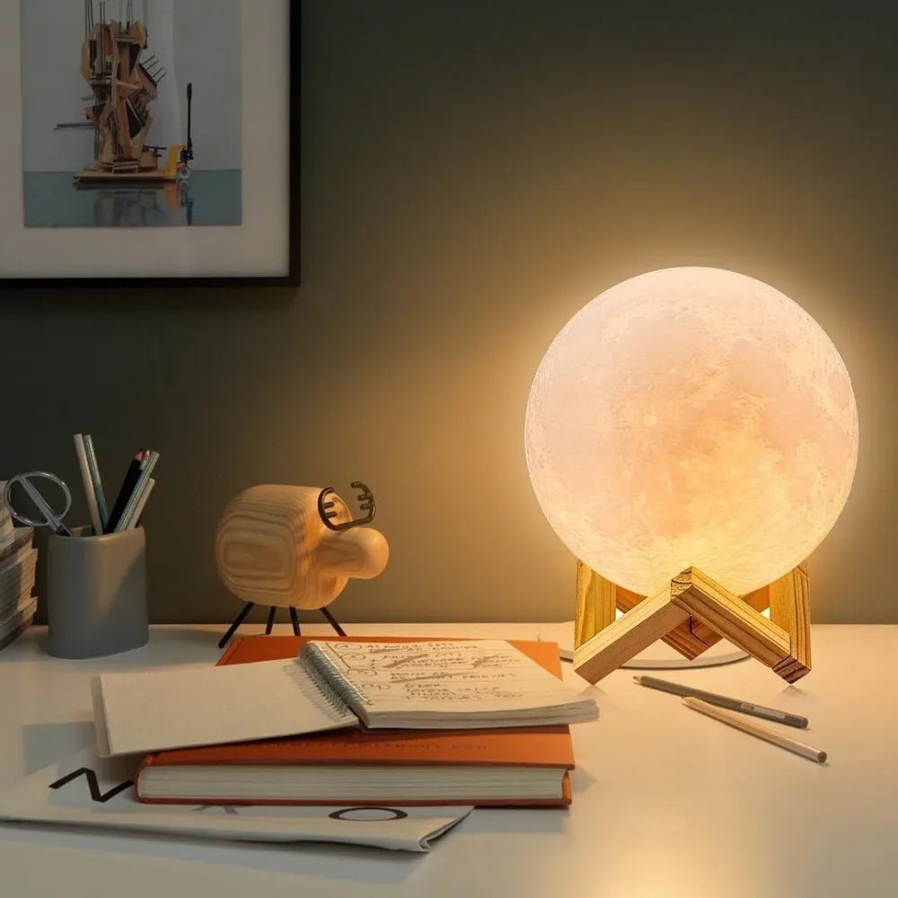 3D Print Rechargeable Moon Lamp