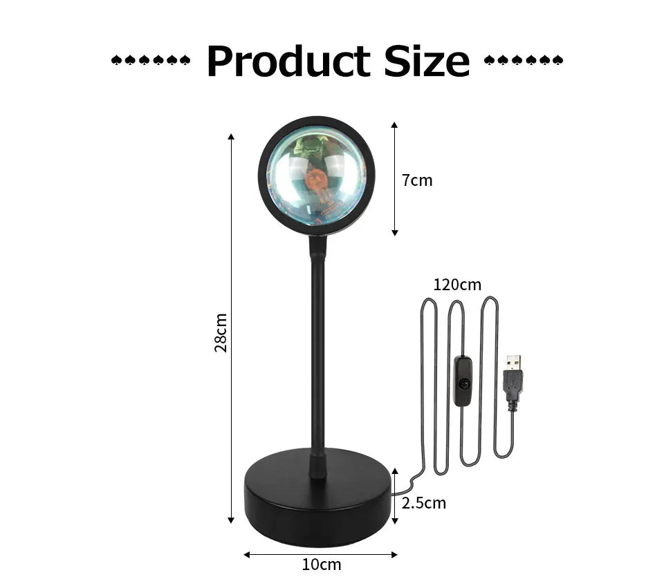 LED Sunset USB Party Projector