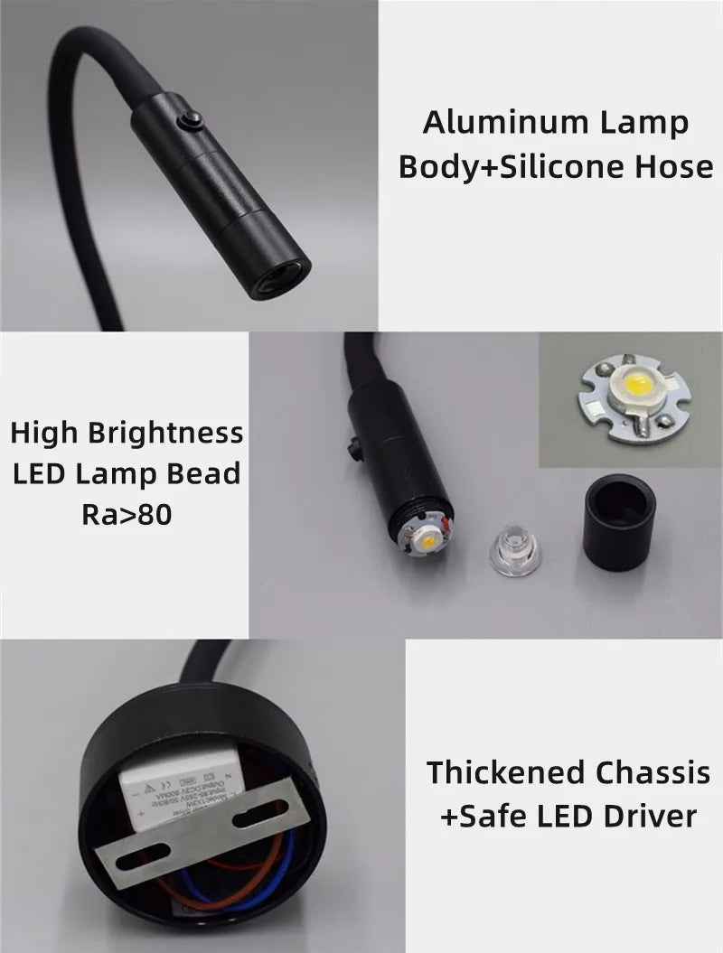 Flexible LED Reading Wall Lamp