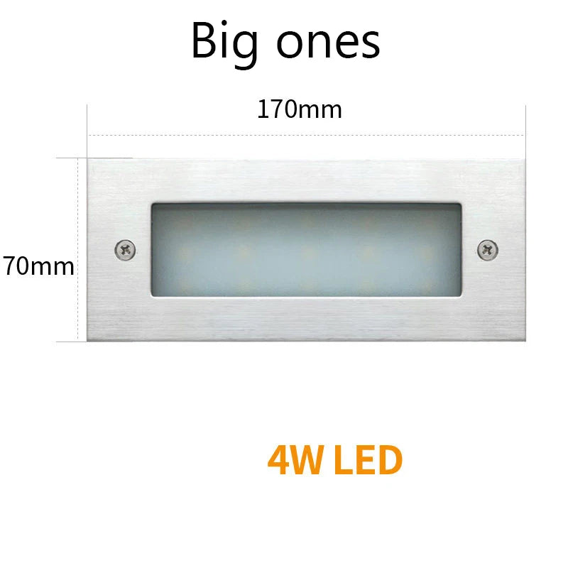 LED Deck Step Light 3W 4W Underground Lamp Recessed Stair Paitio