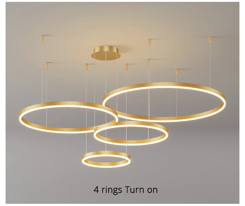 Modern Circular Ring LED Chandelier