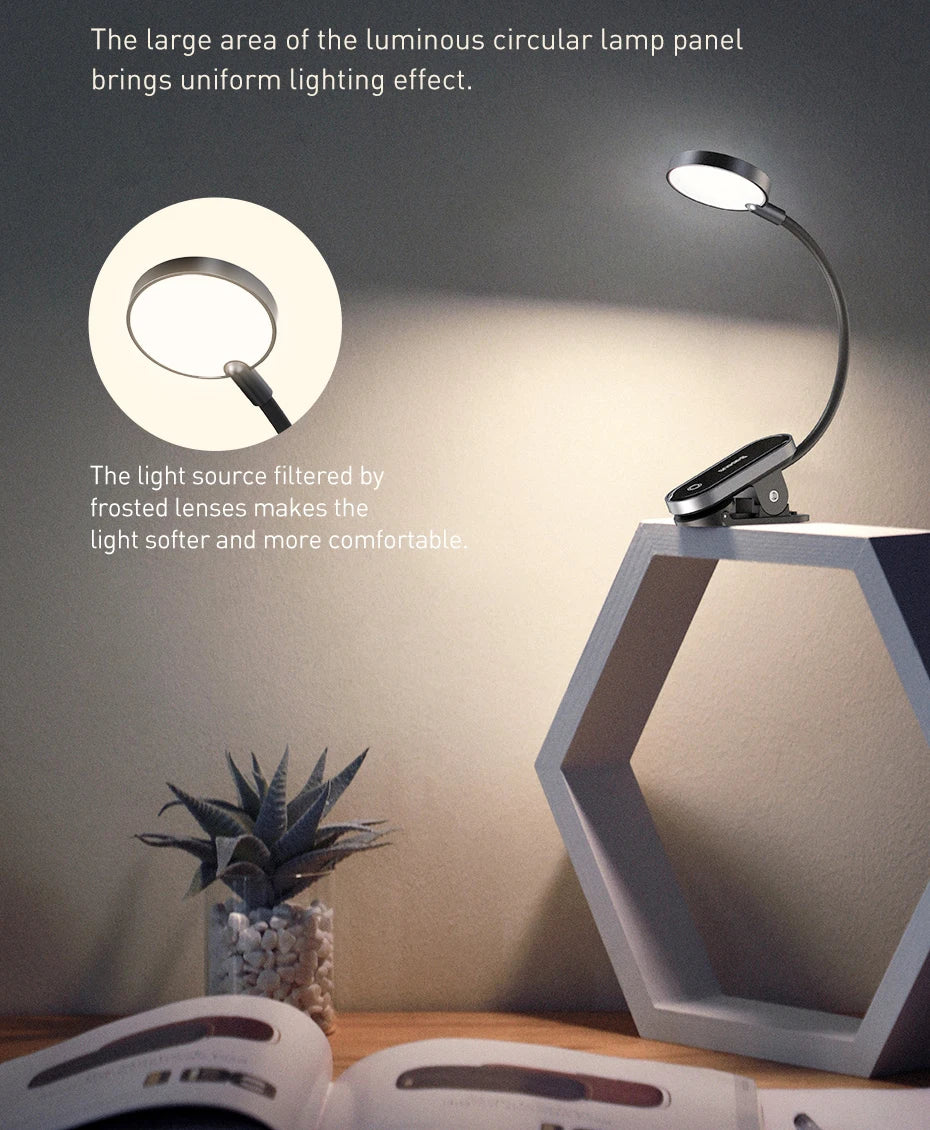 Baseus Cordless Reading Clip Lamp