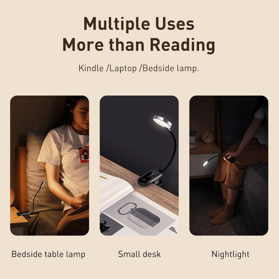 Baseus Cordless Reading Clip Lamp