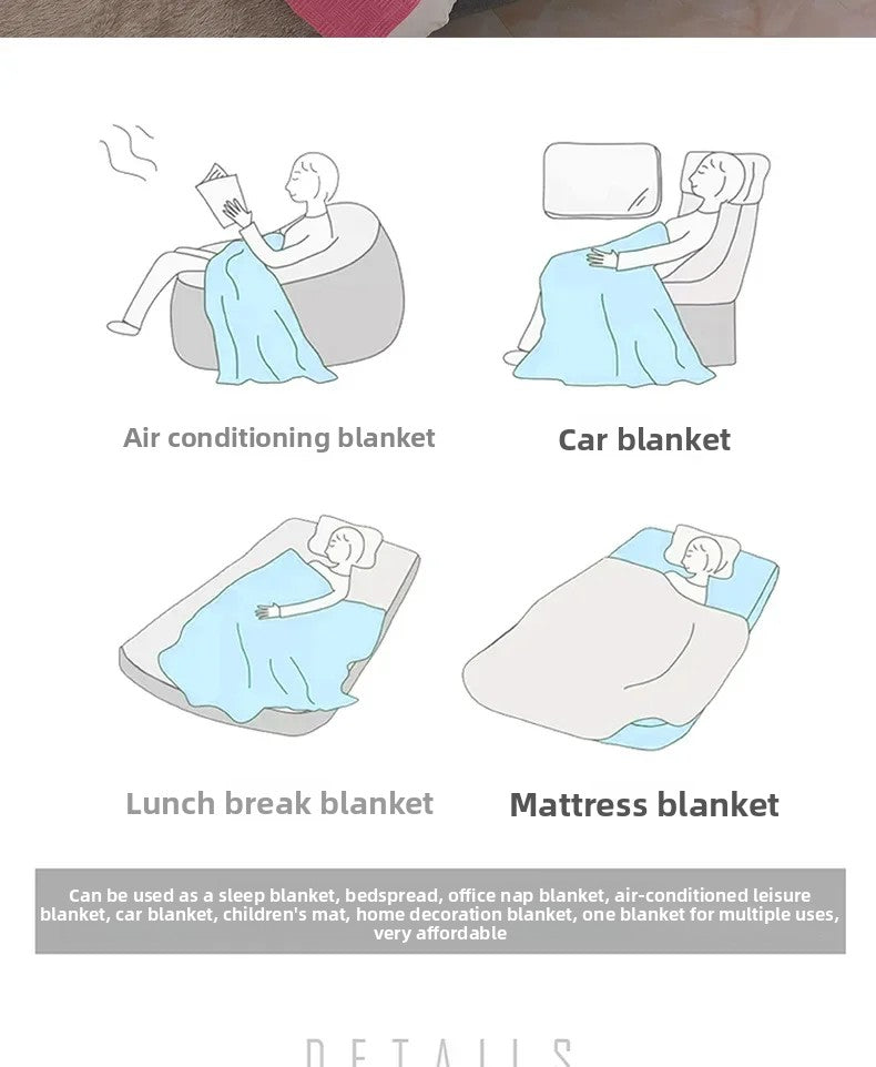 Cotton Gauze Knit Blanket