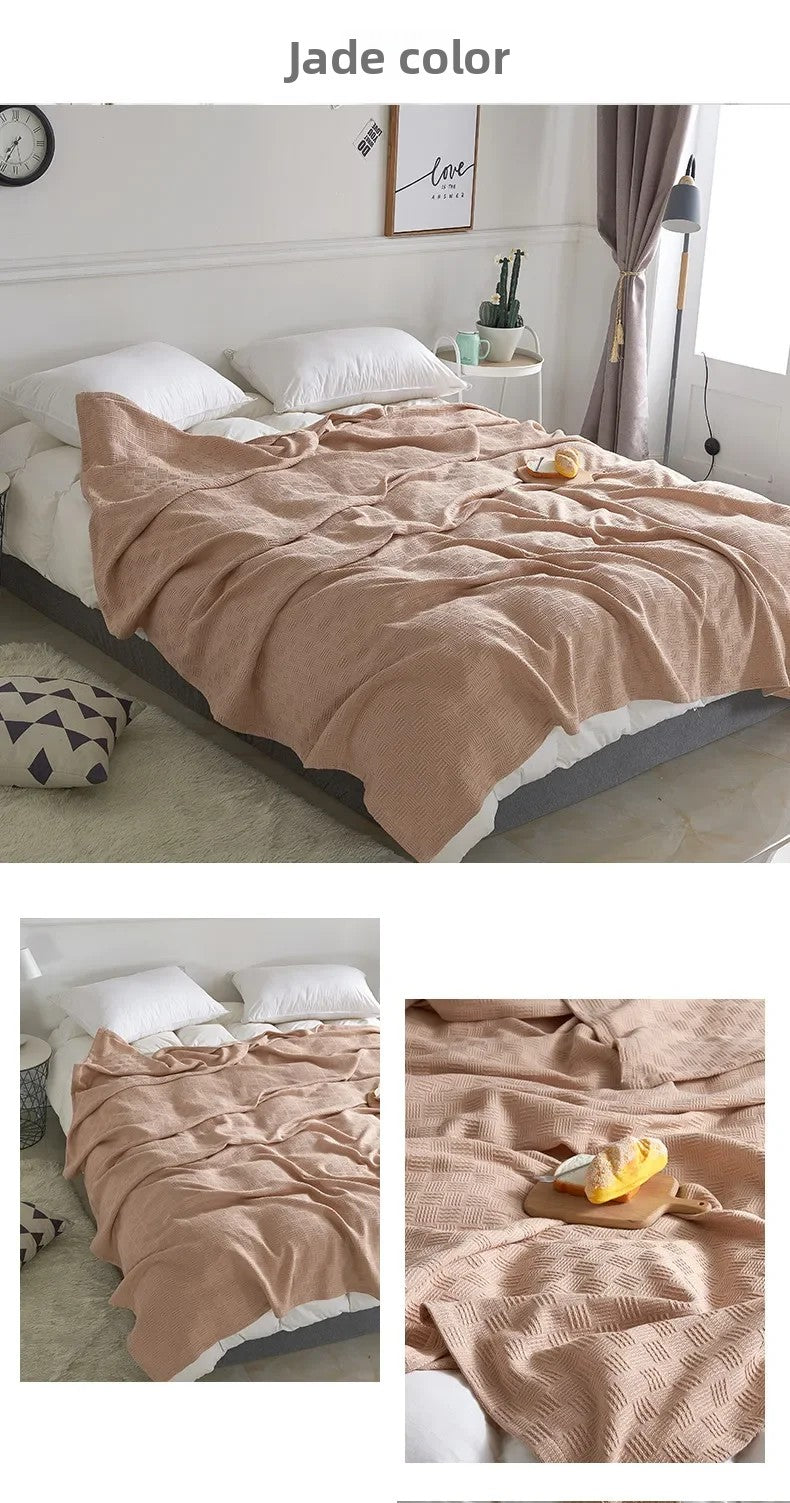 Cotton Gauze Knit Blanket