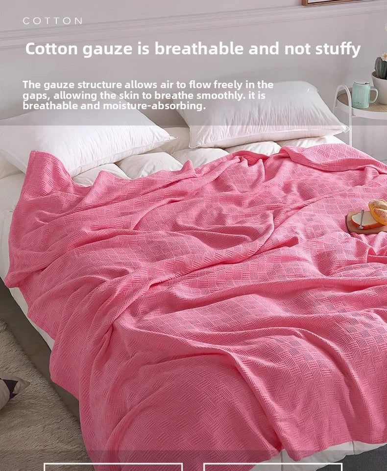 Cotton Gauze Knit Blanket