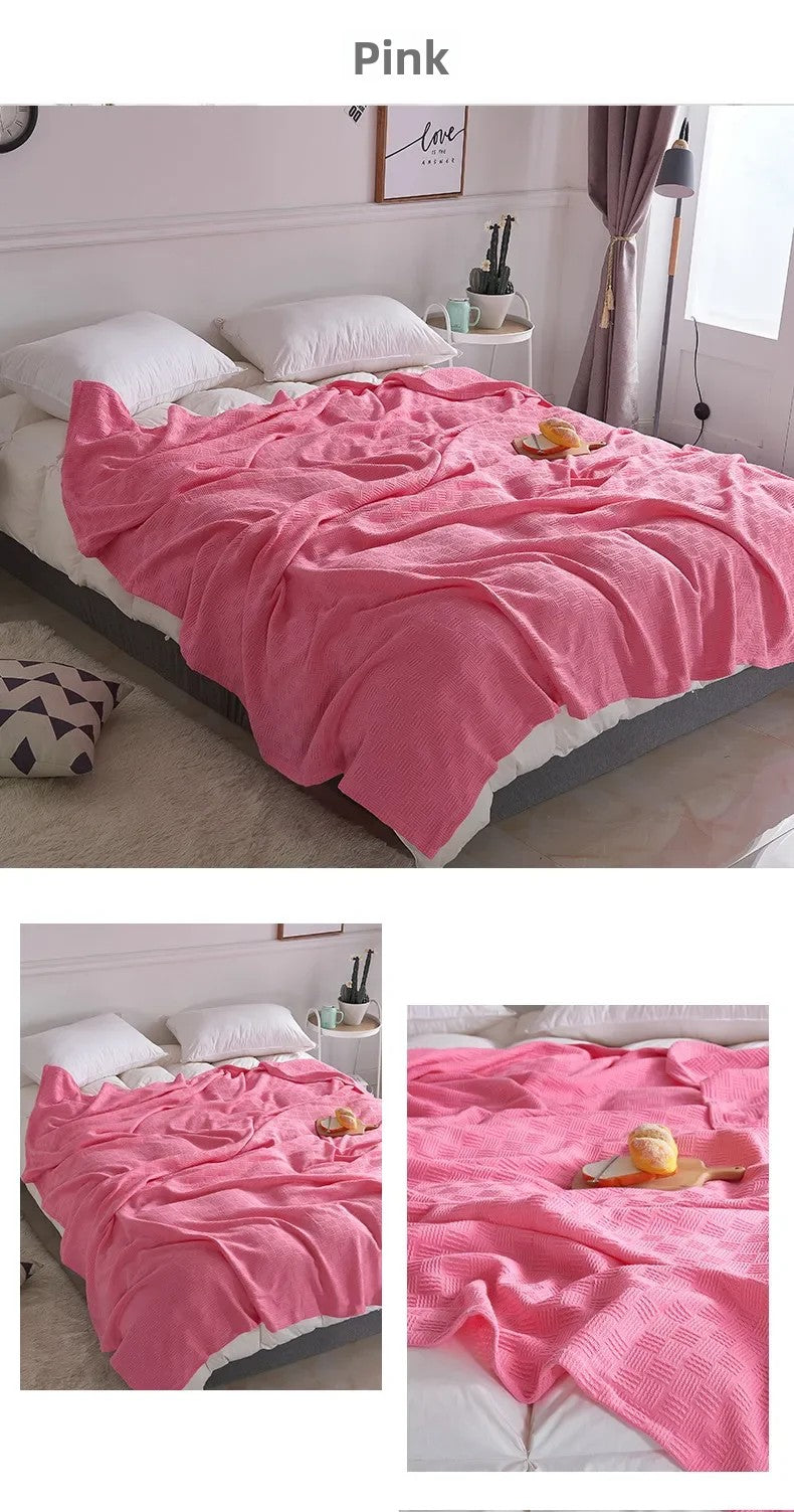 Cotton Gauze Knit Blanket