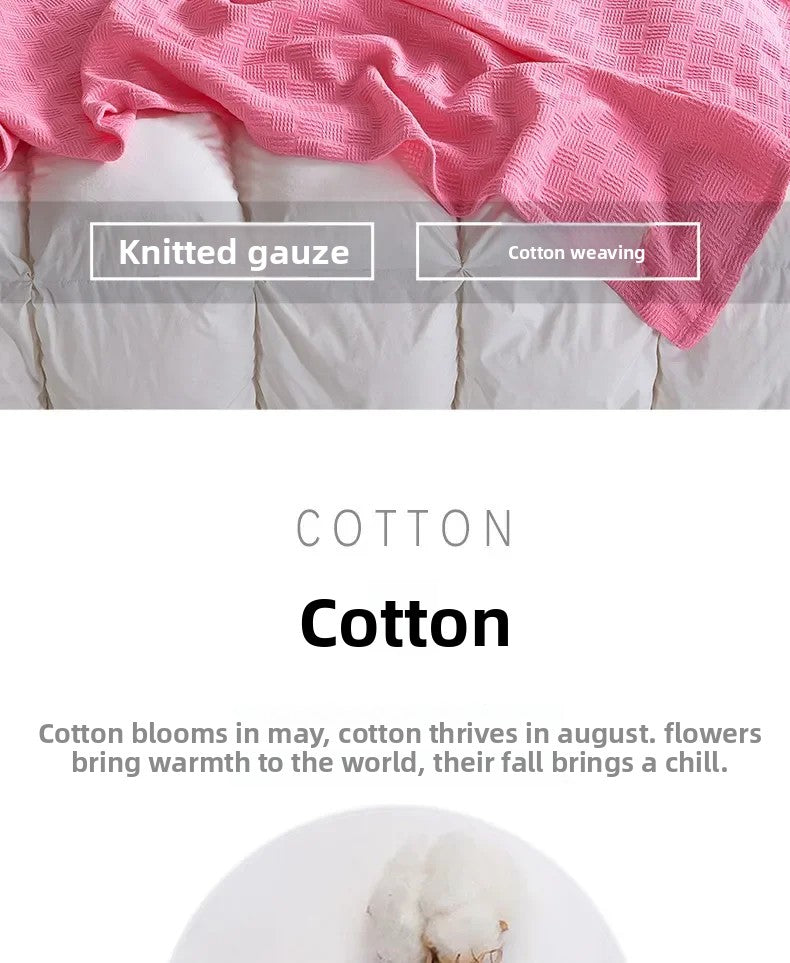 Cotton Gauze Knit Blanket