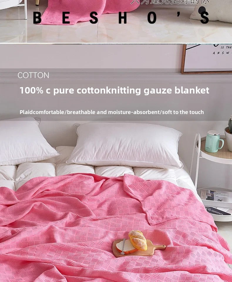 Cotton Gauze Knit Blanket