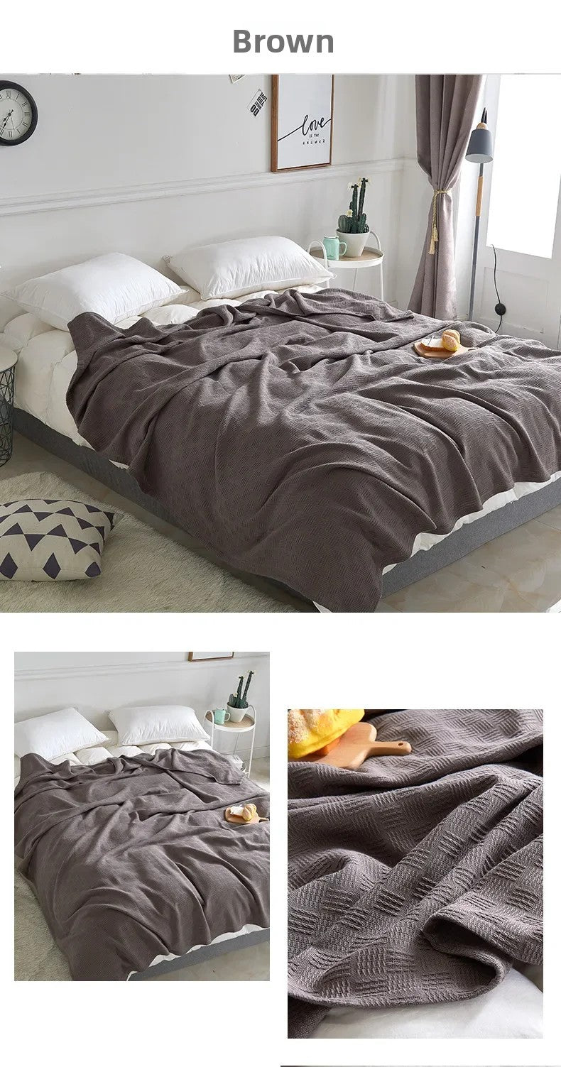Cotton Gauze Knit Blanket
