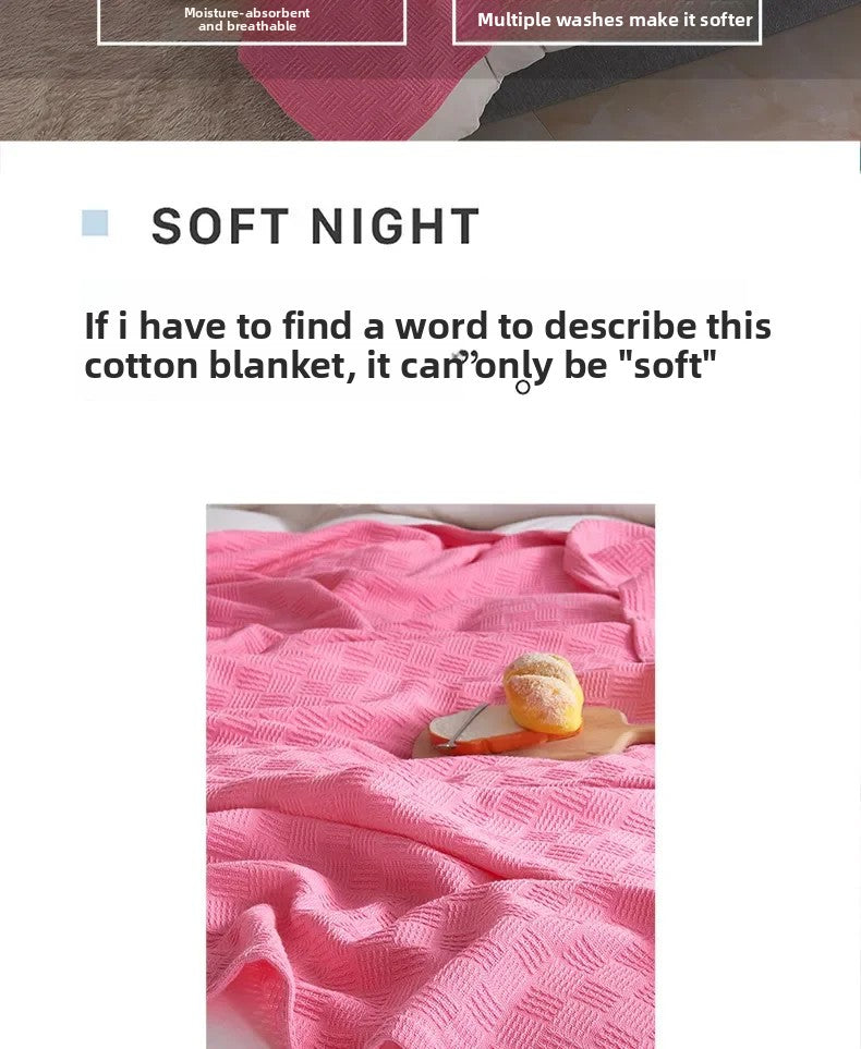 Cotton Gauze Knit Blanket
