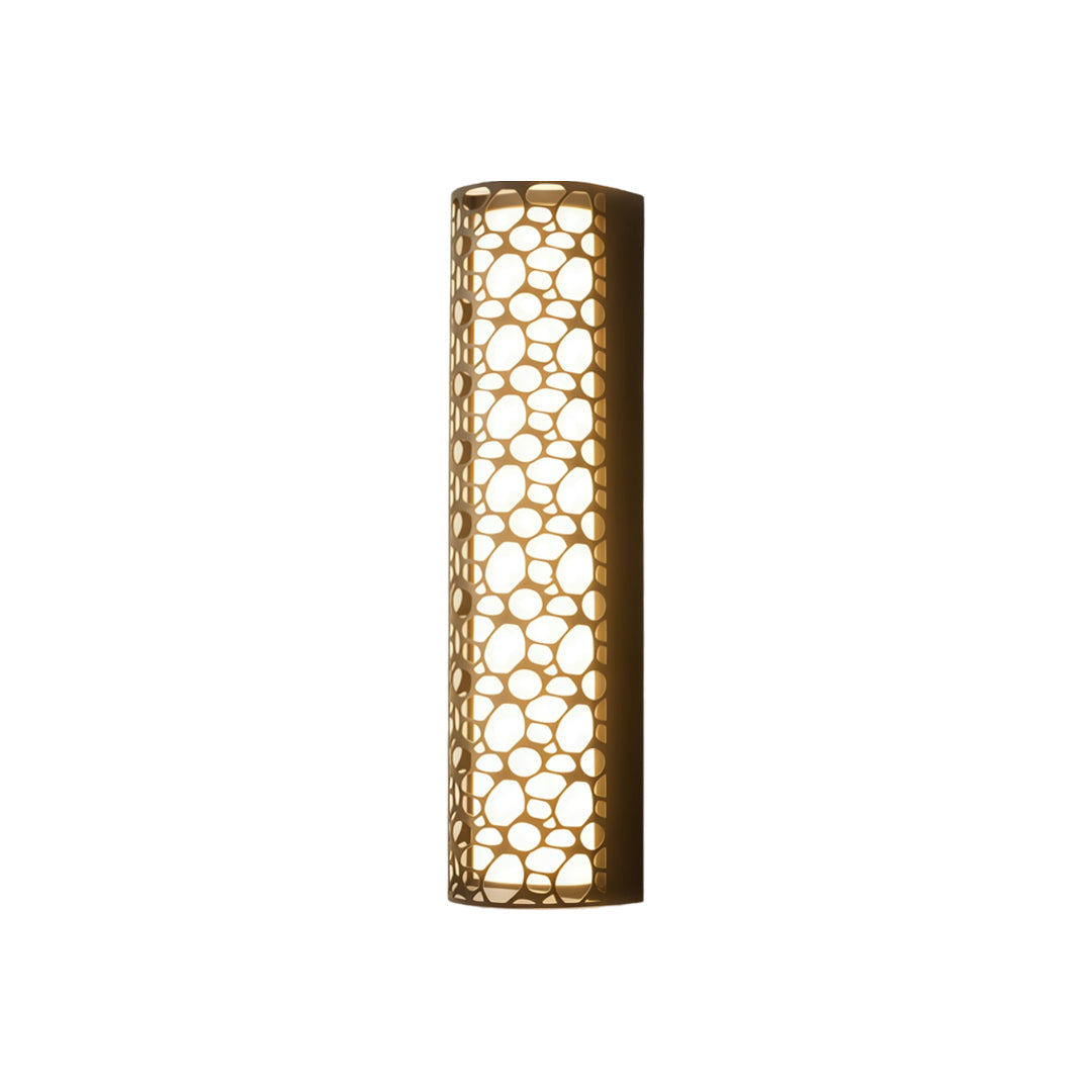 Pebble Cut Outdoor Sconce, Aluminum Up and Down Wall Light