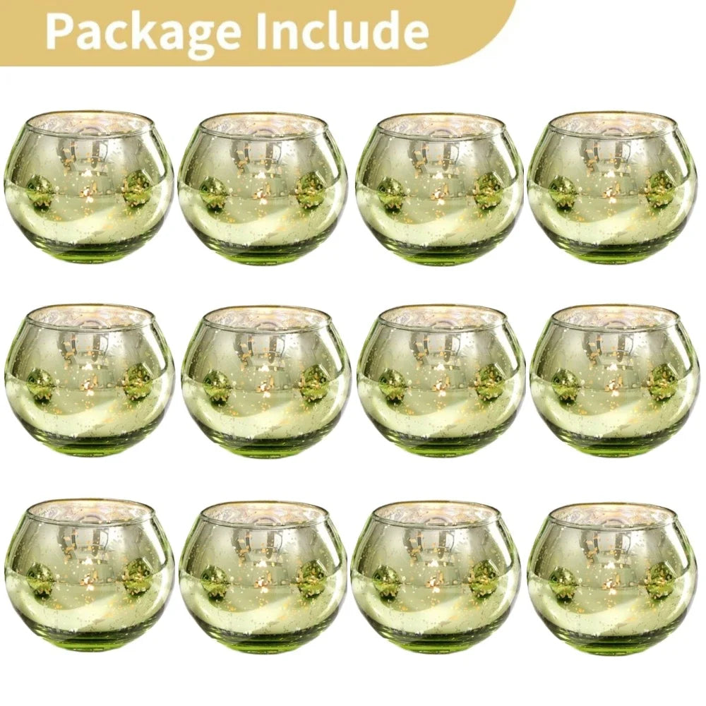 Mercury Glass Votive Candle Holders