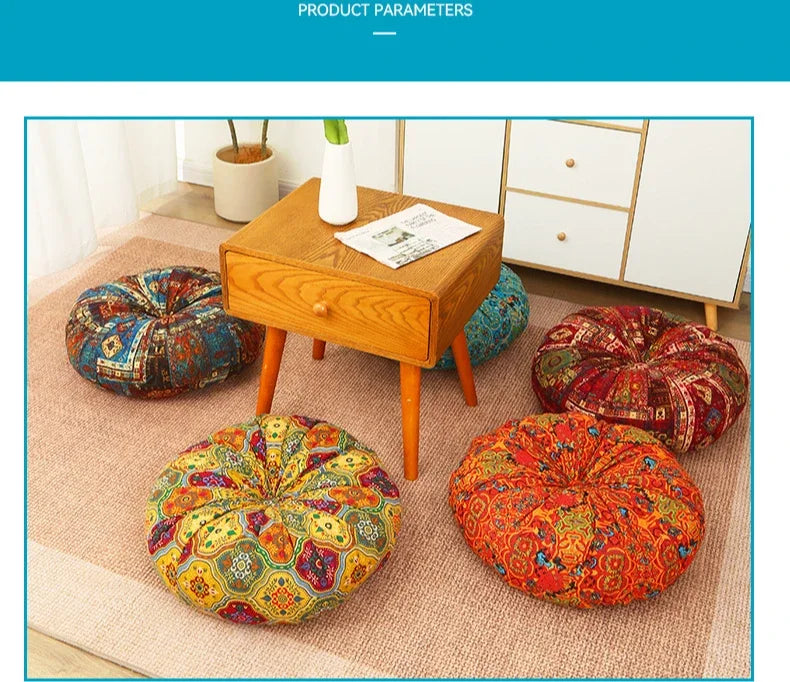 Bay Window Tatami Mats Futon Pumpkin Mats Multi-colored Cushions Thickened Lazy Butt Mats Chair Cushion Floor Cushion Futon
