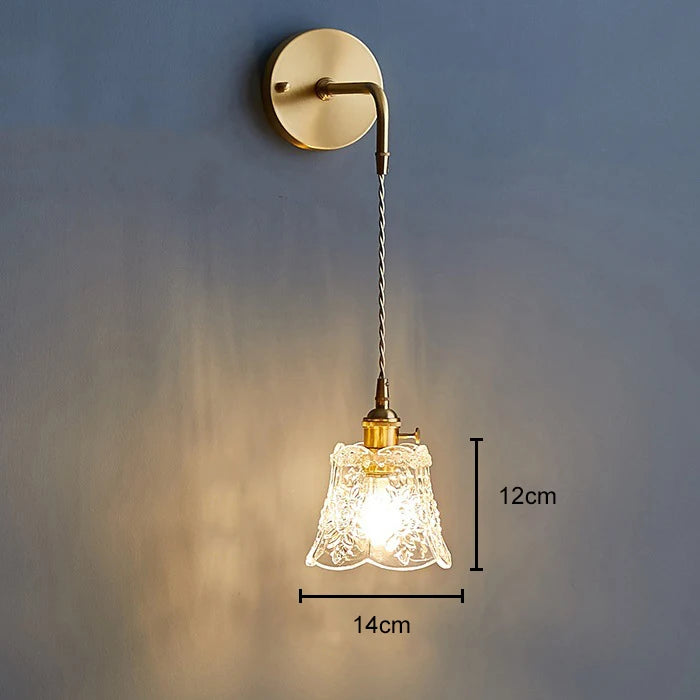 Nordic Flower Glass Pendant Light