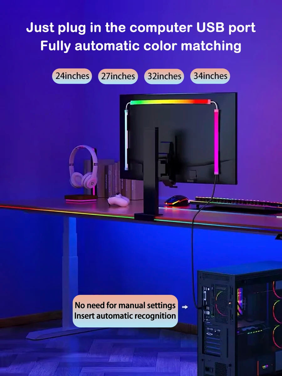 Smart LED Gaming Monitor Light Bar